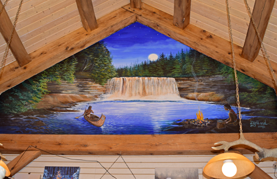 Tahquamenon Falls Camp 33 Gift Shop located in the Upper Tahquamenon Falls State Park. 