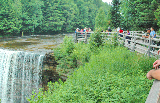 Picture of Upper Tahquamenon Falls from deck