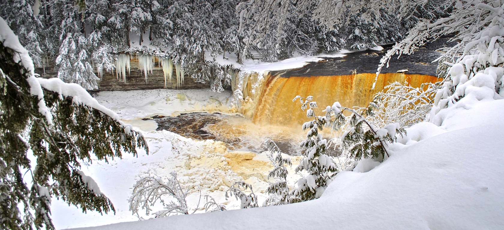 Tahquamenon Falls in Winter